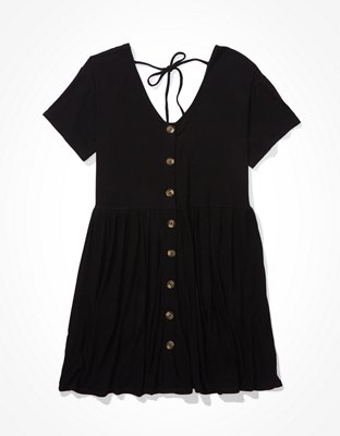 AE Button Up Babydoll Dress