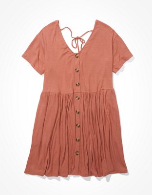 AE Button Up Babydoll Dress