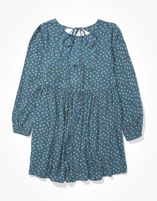 Vestido tipo babydoll estampado AE