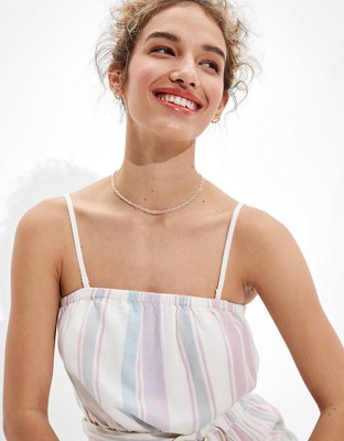 American Eagle AE Striped Tube Romper — фото 6
