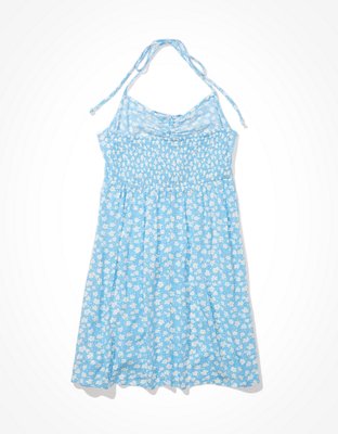 AE Floral Halter Mini Slip Dress