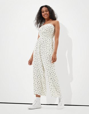 AE Floral Smocked Jumpsuit