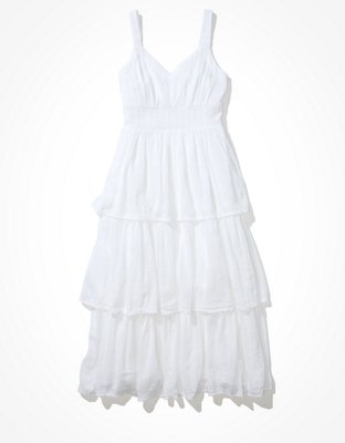 navy blue dress for baby girl Buy American Eagle Women White Asymmetrical Tiered Midi Dress Online