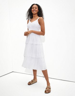 knee length dresses for ladies Dress Casual Midi By American Eagle In Multi-colored, Size: Xs main image 1