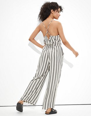 American Eagle AE Striped Strappy Wide Leg Jumpsuit — фото 2