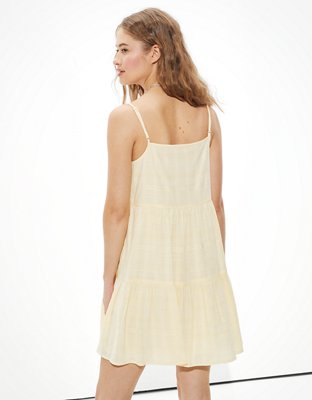AE Solid Tiered Babydoll Dress