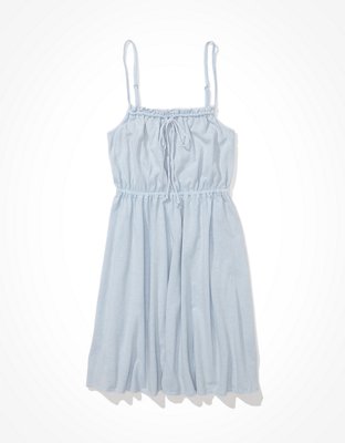 Женские платья American Eagle AE Solid Tie-Front Mini Dress — фото 3