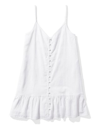 AE Button-Front Mini Dress