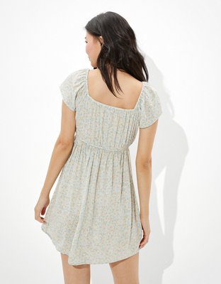 white fall mini dress Falling Water Mini Dress