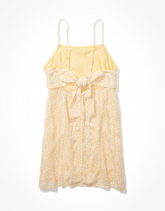 AE Floral Tie-Back Mini Dress