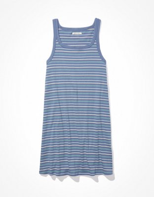 AE Striped Scoop Neck Bodycon Mini Dress