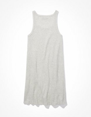 AE Waffle Scoop Neck Bodycon Mini Dress