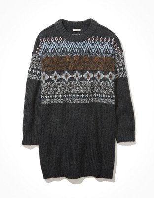 AE Fair Isle Sweater Mini Dress