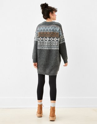 AE Fair Isle Sweater Mini Dress