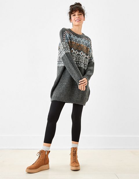 Женские платья American Eagle AE Fair Isle Sweater Mini Dress