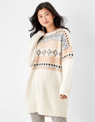 AE Fair Isle Sweater Mini Dress | American Eagle