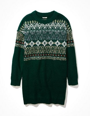 AE Fair Isle Sweater Mini Dress