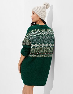 Женские платья American Eagle AE Fair Isle Sweater Mini Dress — фото 2