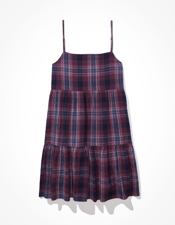AE Square-Neck Babydoll Mini Dress