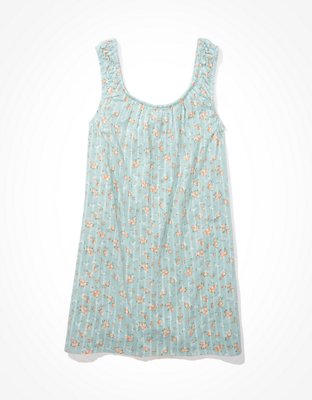 AE Floral Button-Front Mini Dress