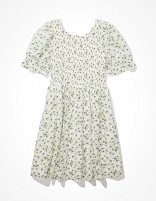AE Floral Smocked Babydoll Dress