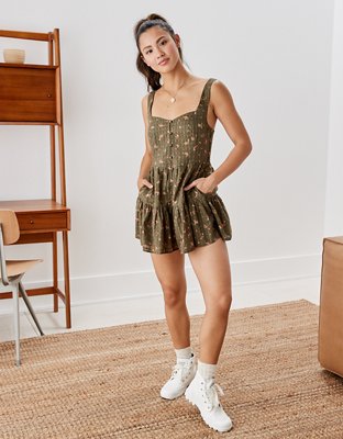 Женские комбинезоны American Eagle AE Floral Skirty Romper — фото 4