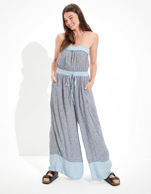 AE Floral Wide-Leg Jumpsuit
