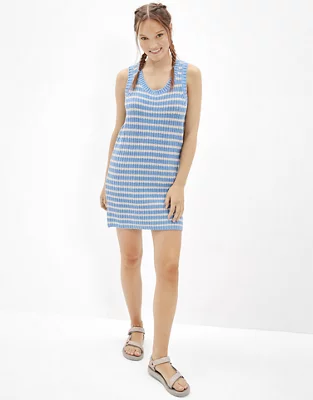 AE Striped Sweater Tank Dress