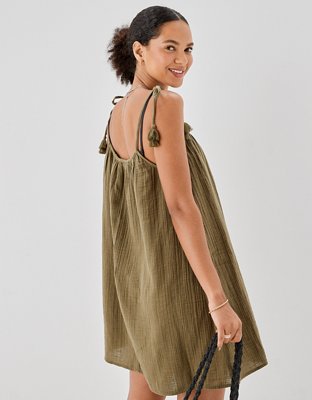 AE Tie-Strap Swing Dress