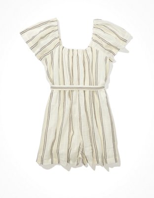 American Eagle AE Striped Tie-Waist Romper — фото 4