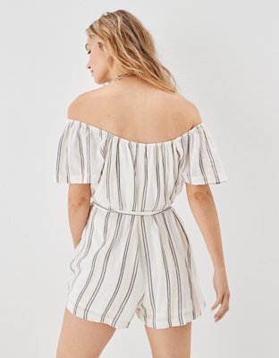 American Eagle AE Striped Tie-Waist Romper — фото 2