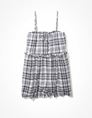 AE Tie-Front Ruffle Romper