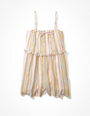 AE Tie-Front Ruffle Romper