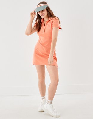 Terry Short-Sleeve Mini Dress