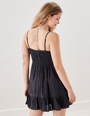 AE Smocked Fit & Flare Mini Dress