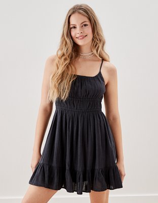 AE Smocked Fit & Flare Mini Dress