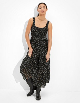 Женские платья American Eagle AE Floral Tiered Midi Dress — фото 4