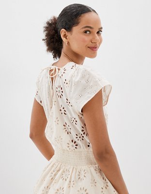 strapless open back dress PRETTYGARDEN Women's Short Sleeve Mini Dress Summer V Neck Hollow Out
