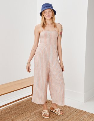 Ae hot sale striped jumpsuit