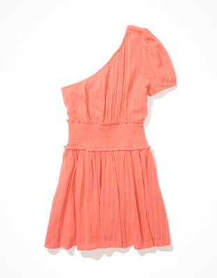Женские платья American Eagle AE One-Shoulder Smocked Mini Dress — фото 4
