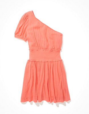 AE One-Shoulder Smocked Mini Dress
