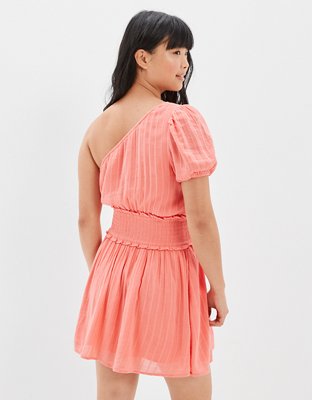 Женские платья American Eagle AE One-Shoulder Smocked Mini Dress — фото 2