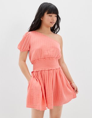 AE One-Shoulder Smocked Mini Dress