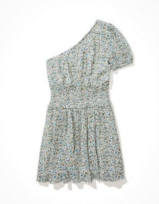 AE One-Shoulder Smocked Mini Dress