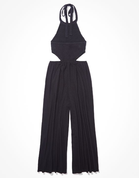 AE Smocked Cut-Out Jumpsuit
