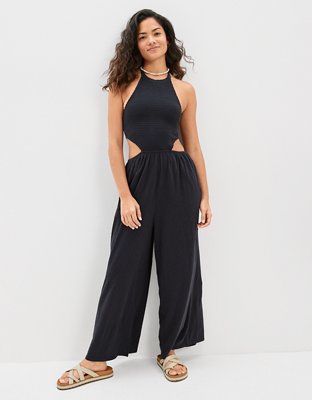 AE Smocked Cut-Out Jumpsuit