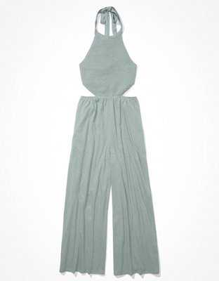 Buy Aerie Smocked Wide Leg Jumpsuit online