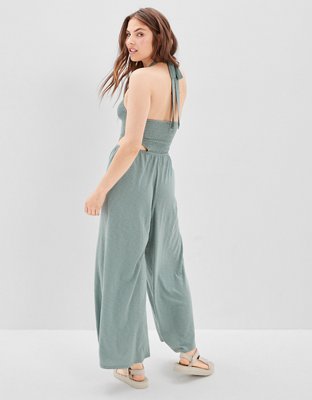 AE Smocked Cut-Out Jumpsuit