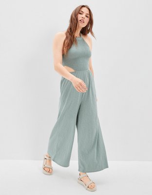 AE Smocked Cut-Out Jumpsuit