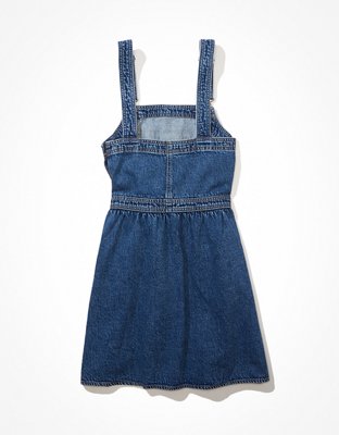 AE Denim Overall Mini Dress | American Eagle